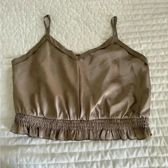 Tops - Satin Crop top